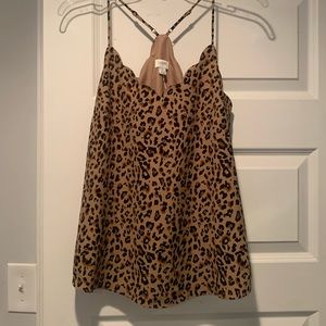 J. Crew leopard tank size 4